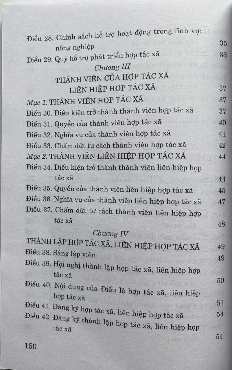 Luật Hợp Tác Xã