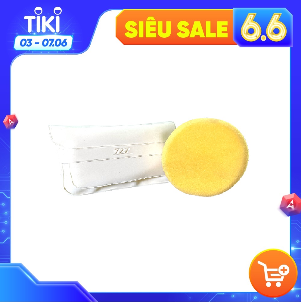 Bông phấn, mút phấn trang điểm tròn lớn dặm phấn đều màu tự nhiên Nhật 727 Make up Sponge New L