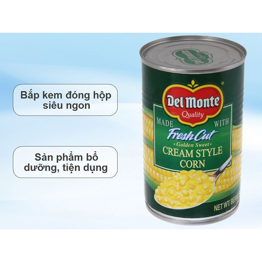 Bắp Kem Đóng Hộp Del Monte 425g