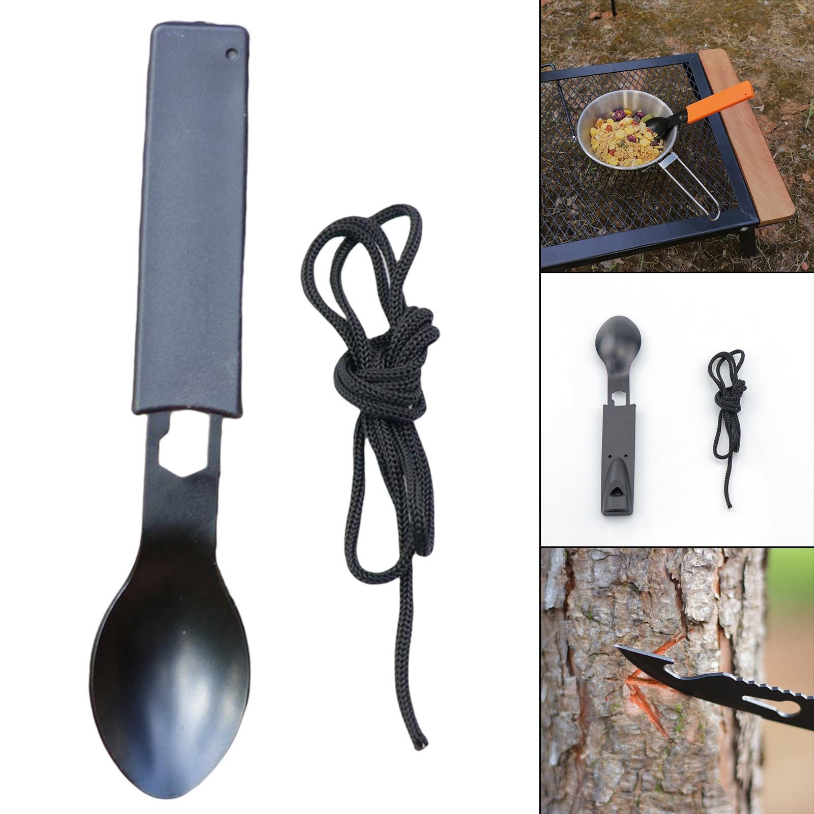 8 in1 Multifunction Tableware Spoon Camping Bottle Opener Fork Knife