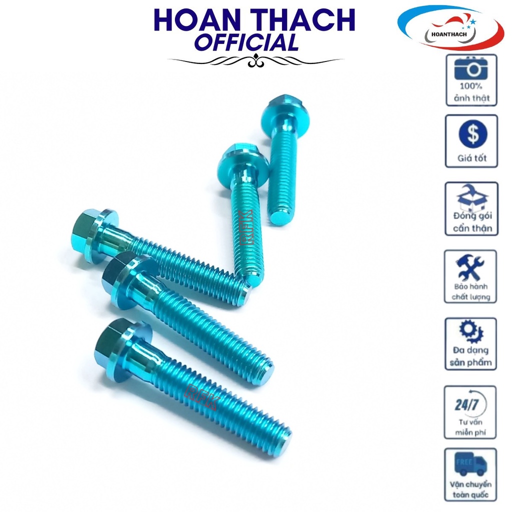 Ốc 6L25 Trụ Vương Miện Xanh Lục Bảo Dùng cho nhiều dòng xe SP016466 (giá 1 con)