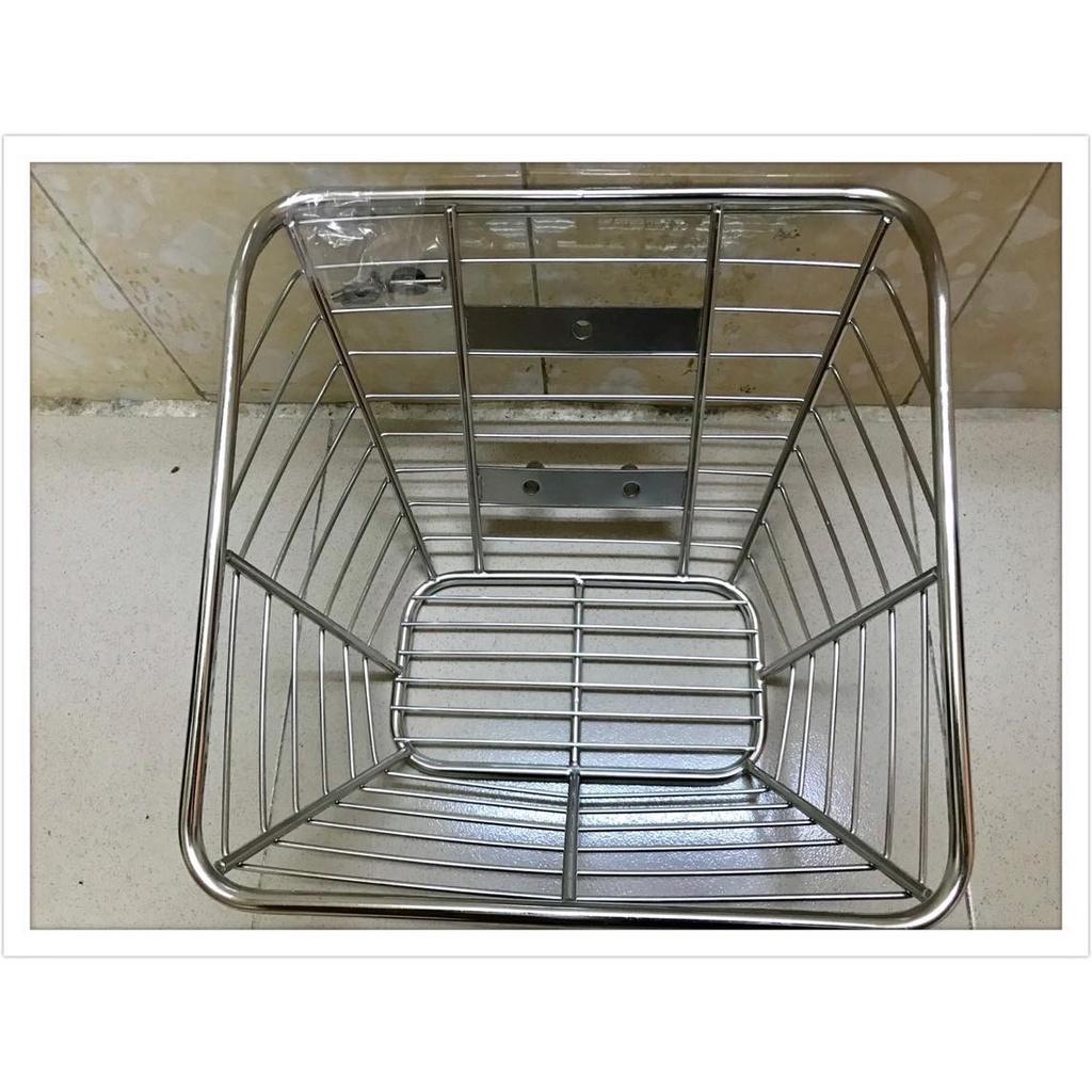 Rổ xe máy wave nhỏ inox 10li