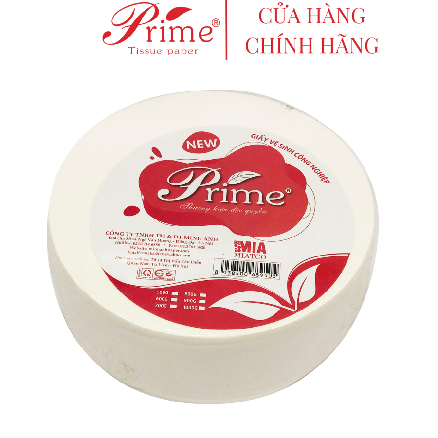 GIẤY VỆ SINH CUỘN LỚN PRIME 2 LỚP - COMBO 2 CUỘN