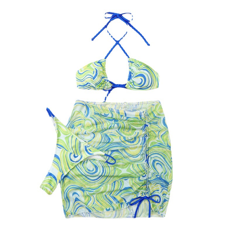 Set Bikini Tam Giác Kèm Váy Sexy