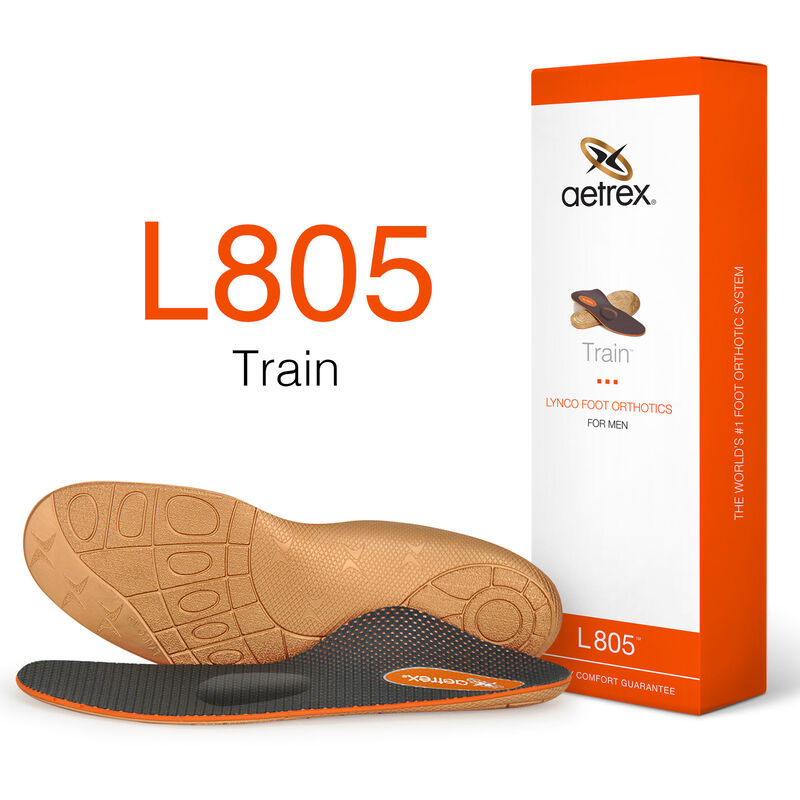 Lót giày y khoa nam Aetrex Train Cupped and Metatarsal Support L805 - Cho chân vòm trung bình hoặc chưa xác định được kiểu vòm với đệm Metatarsal