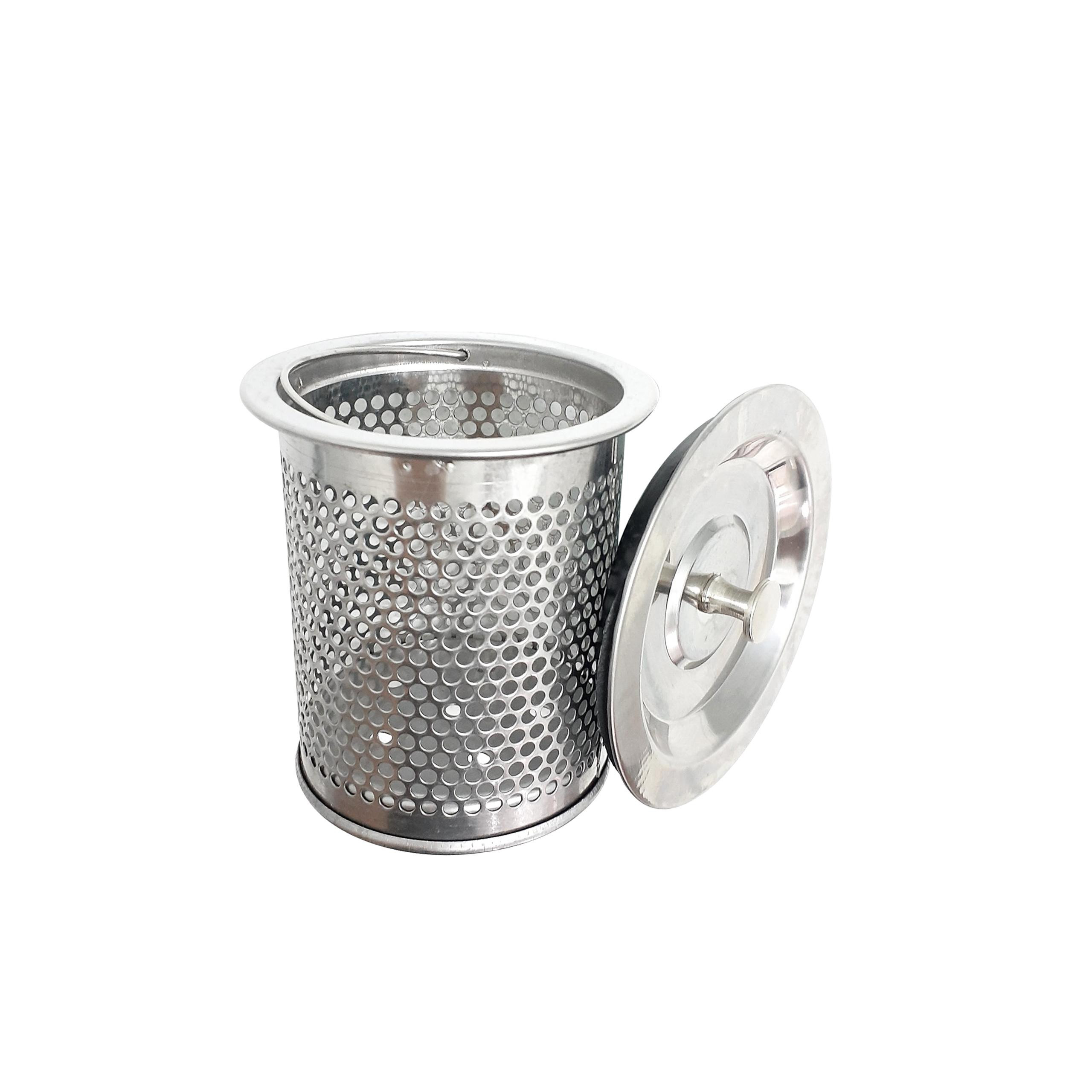 Bộ Giỏ và Nắp Lọc Rác Inox Cho Bồn Rửa Chén Bát