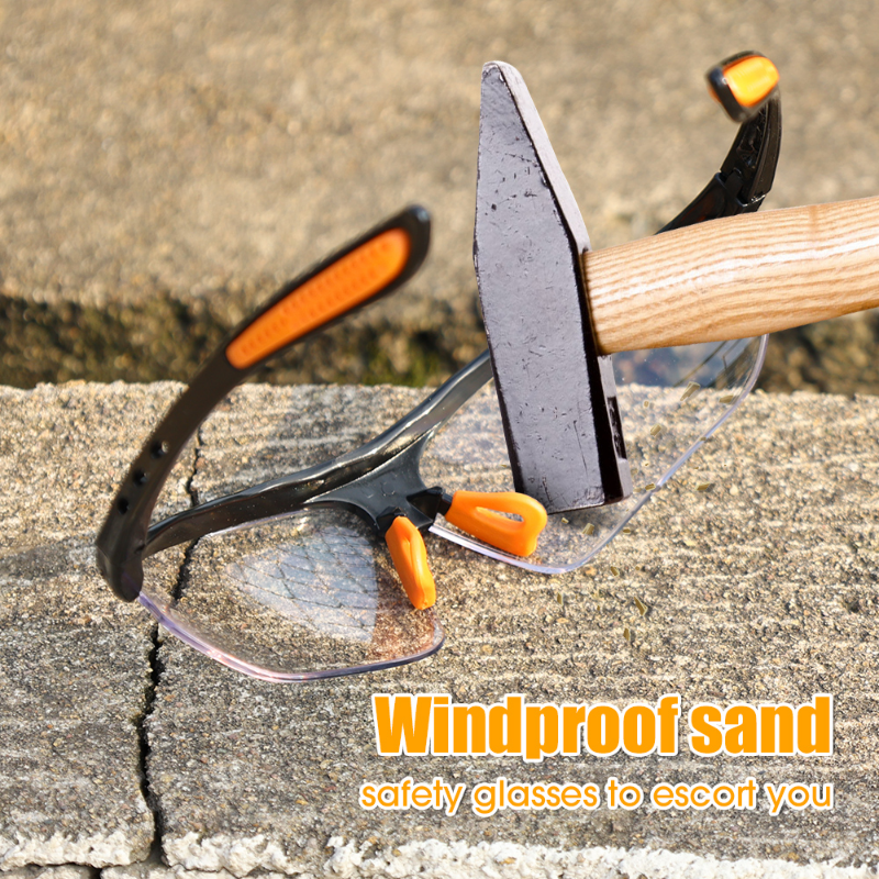 Đi xe đạp Windproof Kính cách âm Kính an toàn có lỗ thông hơi HD Kính làm việc Phòng thí nghiệm Kính bảo hộ phòng thí nghiệm Kính bảo vệ Kính đeo mắt Color: B - 1PC