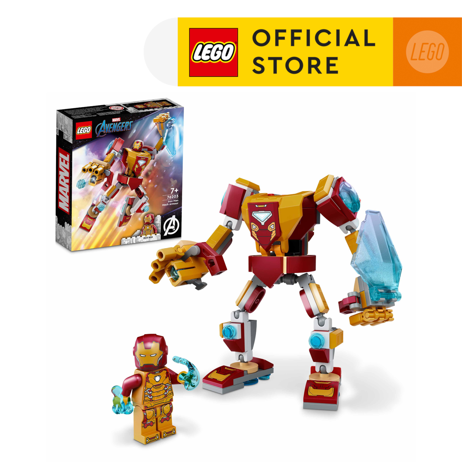 LEGO Super Heroes 76203 Chiến giáp Người Sắt (130 chi tiết)