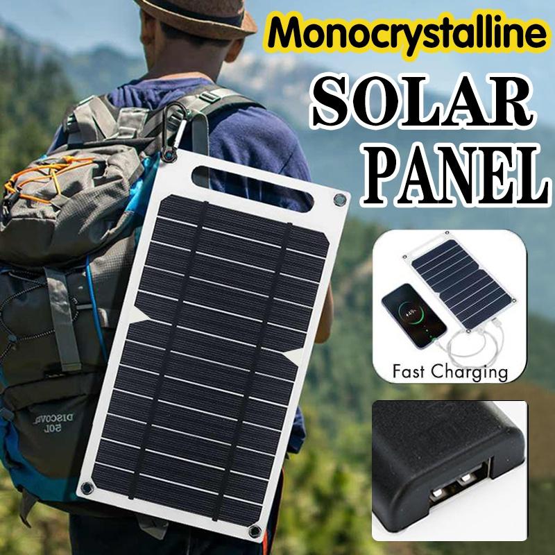 Bảng điều khiển năng lượng mặt trời di động 30W Tấm năng lượng mặt trời 5V với USB Sạc an toàn Ổn định Bộ sạc pin cho Power Bank Phone Cắm trại ngoài trời Màu sắc: 30W 300mmx145mm