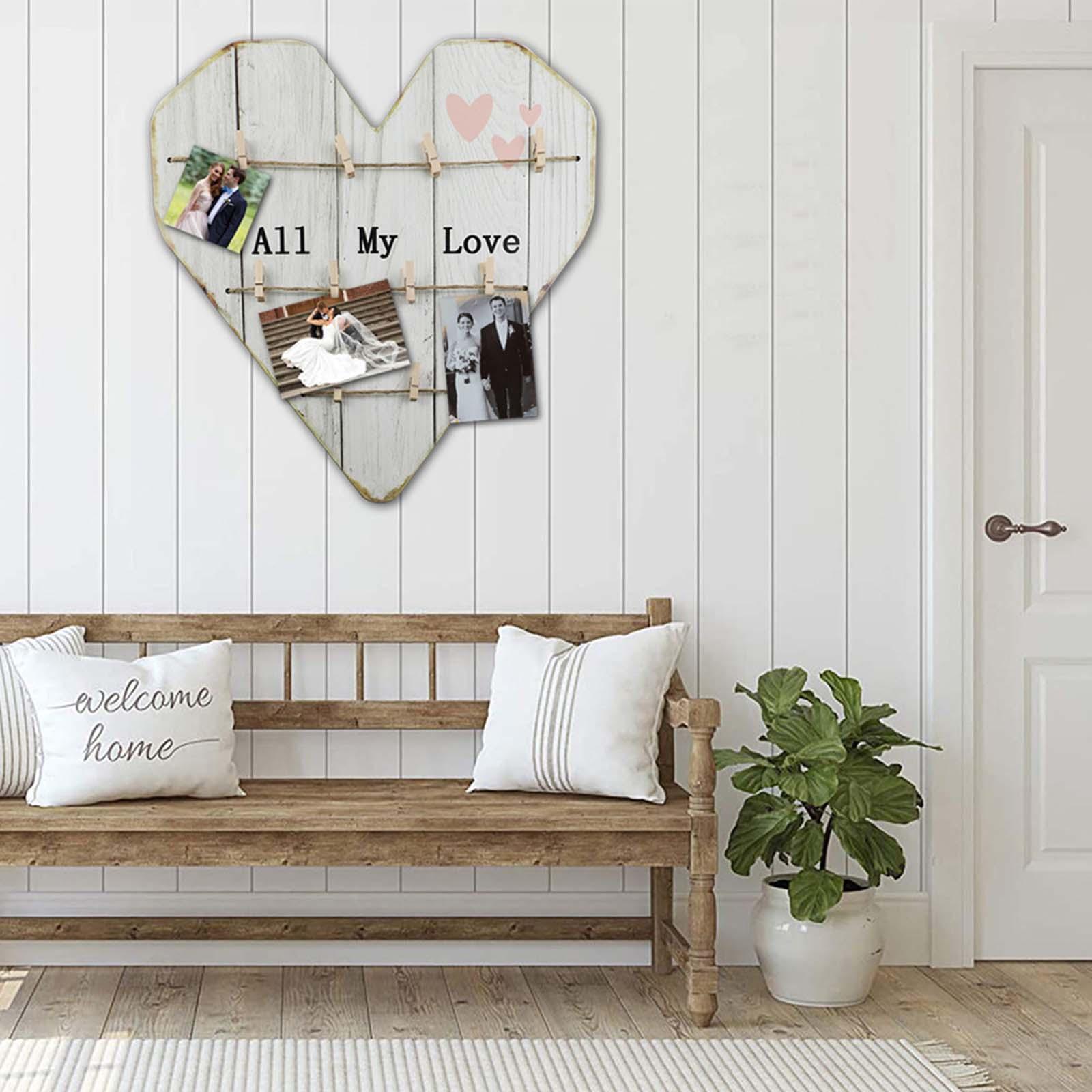 Picture Frames with Clip Photo Decorations for Bedroom