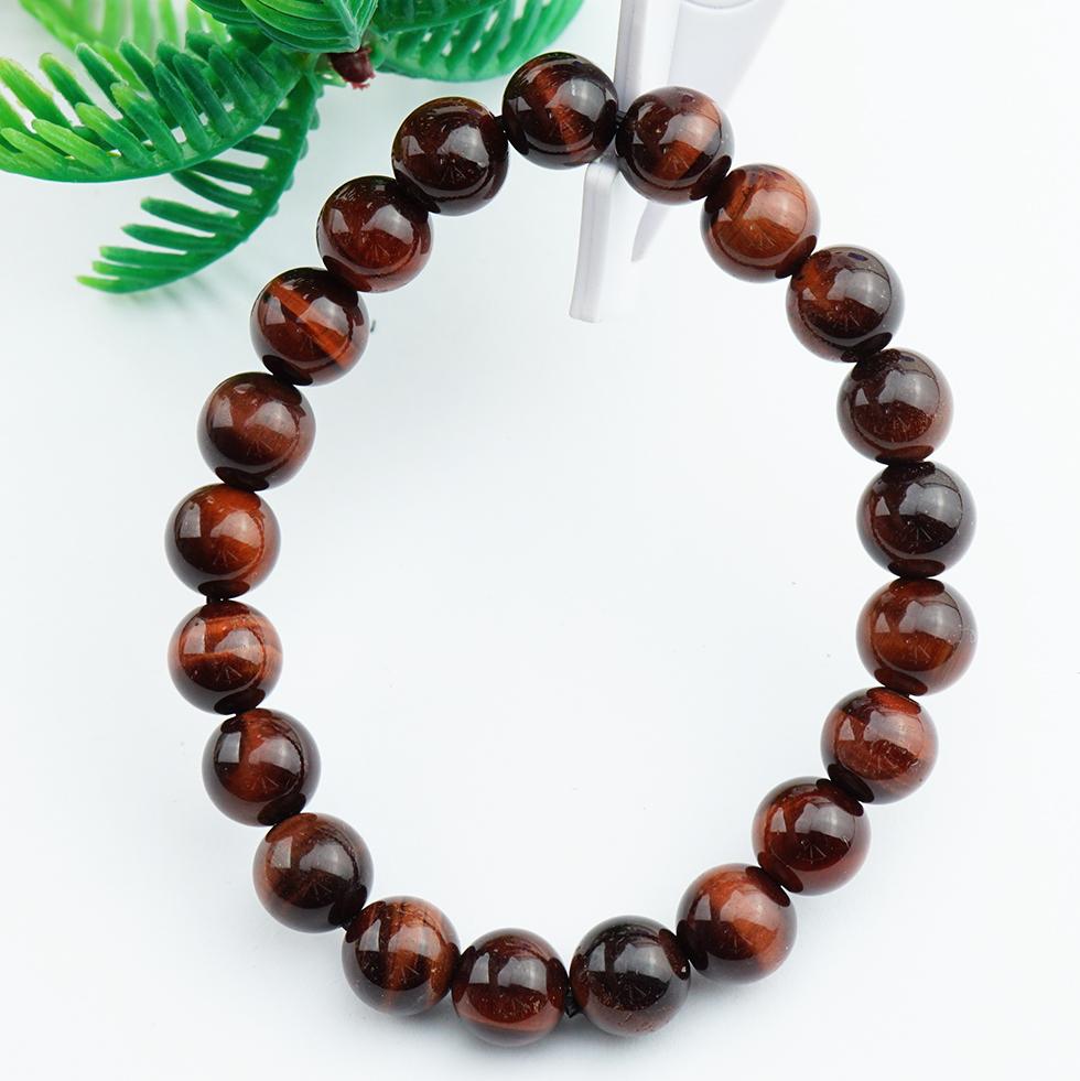 Vòng Tay Đá Mắt Hổ Tiger Eye Nâu Đỏ Tự Nhiên