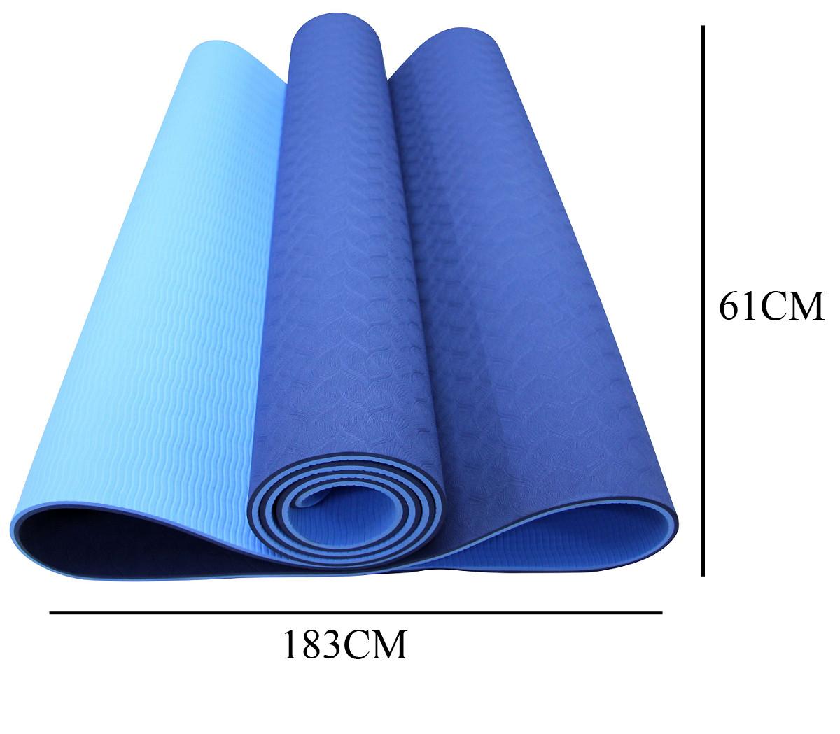 Thảm Tập Yoga 2 Lớp Tpe 6Mm Cao Cấp - Thảm Tập Gym Và Yoga Chuyên Nghiệp Qs - Nhiều Màu - Loại Tốt