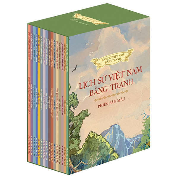 Boxset Lịch sử Việt Nam bằng tranh - bản màu ( Hộp 16 cuốn)