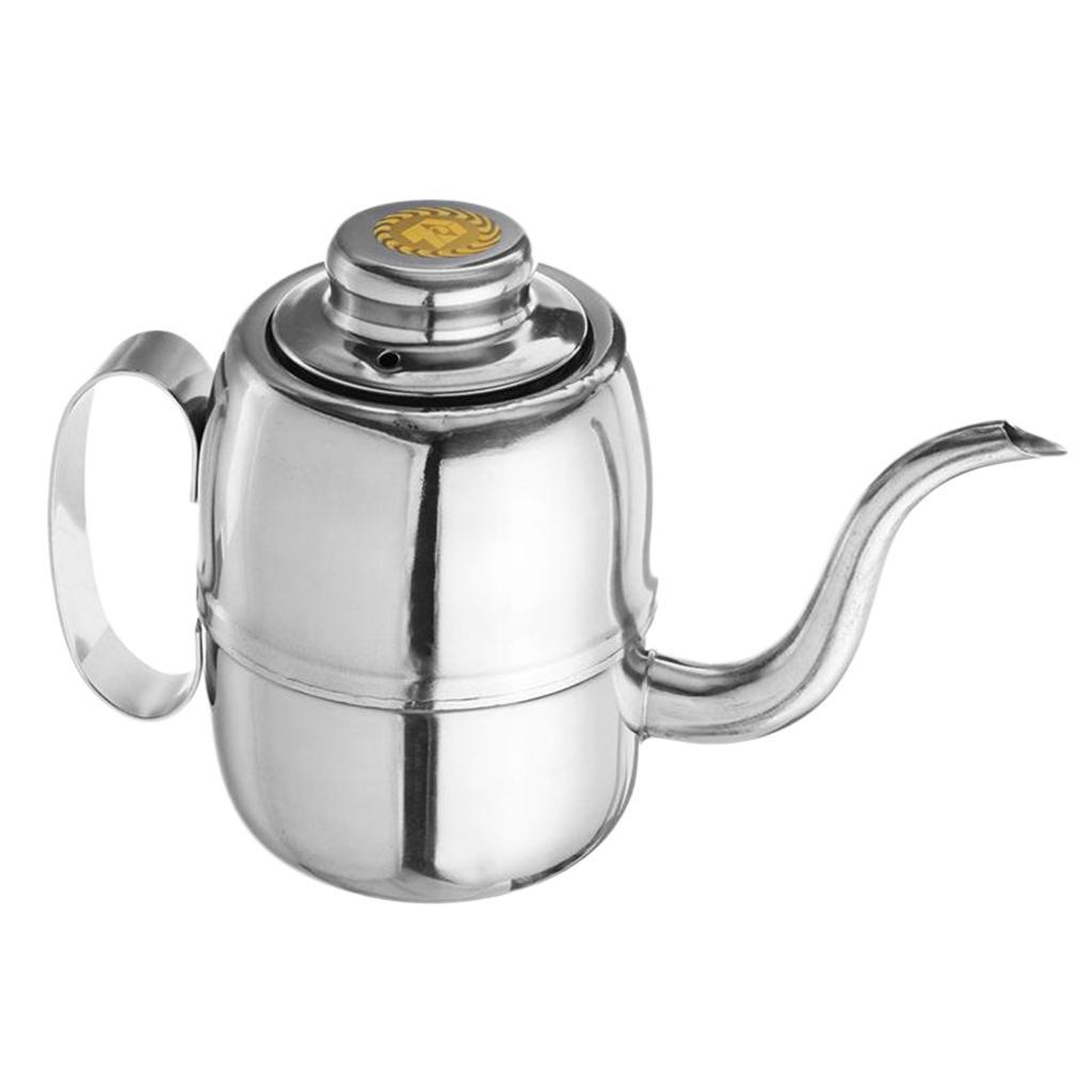 Stainless Steel Olive Oil Vinegar Can Drizzler Cruet Bottle Oil Dispenser