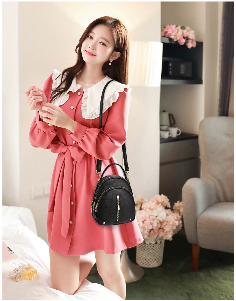 Balo mini da nữ thời trang 3in1 đeo 2 kiểu balo và túi đeo chéo