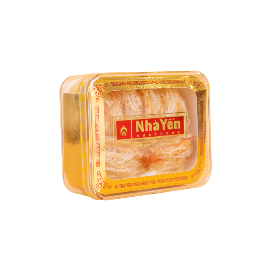 Tổ Yến Hồng Tinh Chế - Nhà Yến Nha Trang - Loại Chất Lượng - Hộp 50 Gram - Tổ Yến Sào Tinh Chế - Hàng Chính Hãng