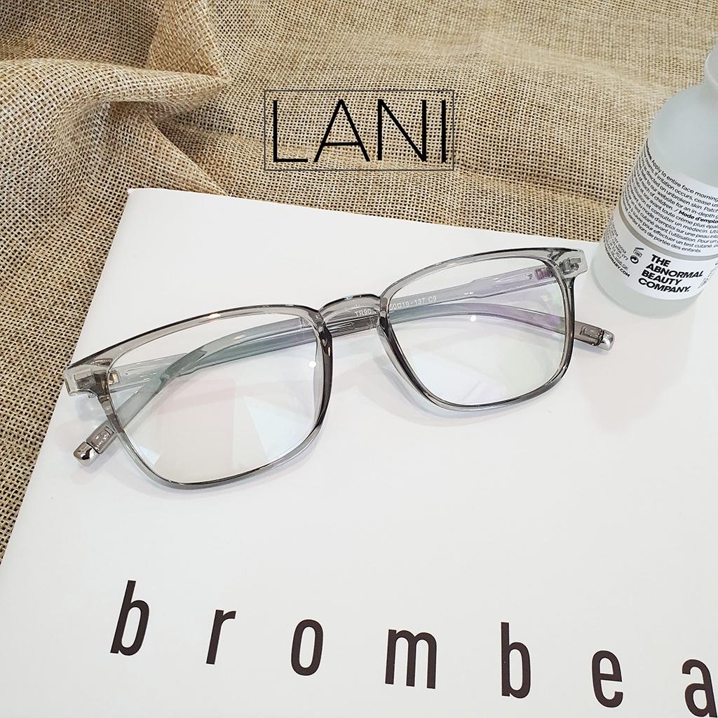 Gọng kính cận nam nữ nhựa dẻo chữ nhật basic LANI 213 nhiều màu - Mắt kính có độ theo yêu cầu