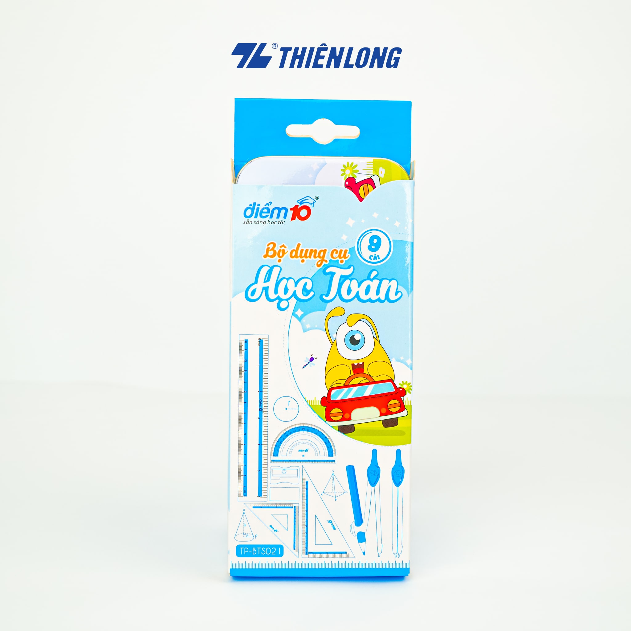 Bộ dụng cụ học Toán Thiên Long Mondee - 9 món