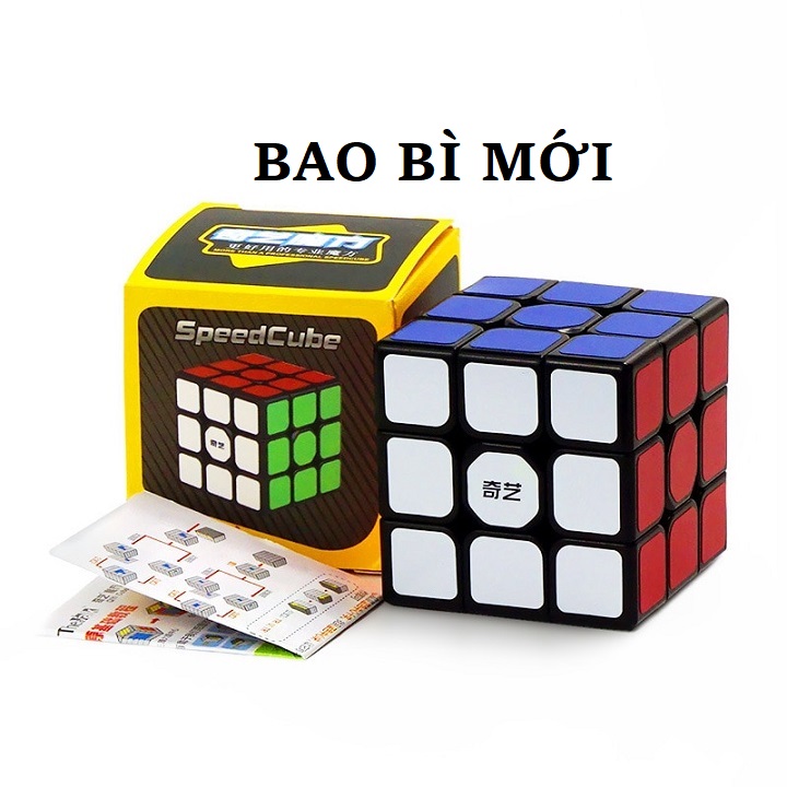 Đồ chơi trí tuệ Rubik 3x3 QiYi Sail W Rubic 3 Tầng Khối Lập Phương 3x3x3 Đồ Chơi Thông Minh 56mm x 56mm x 56mm viền đen