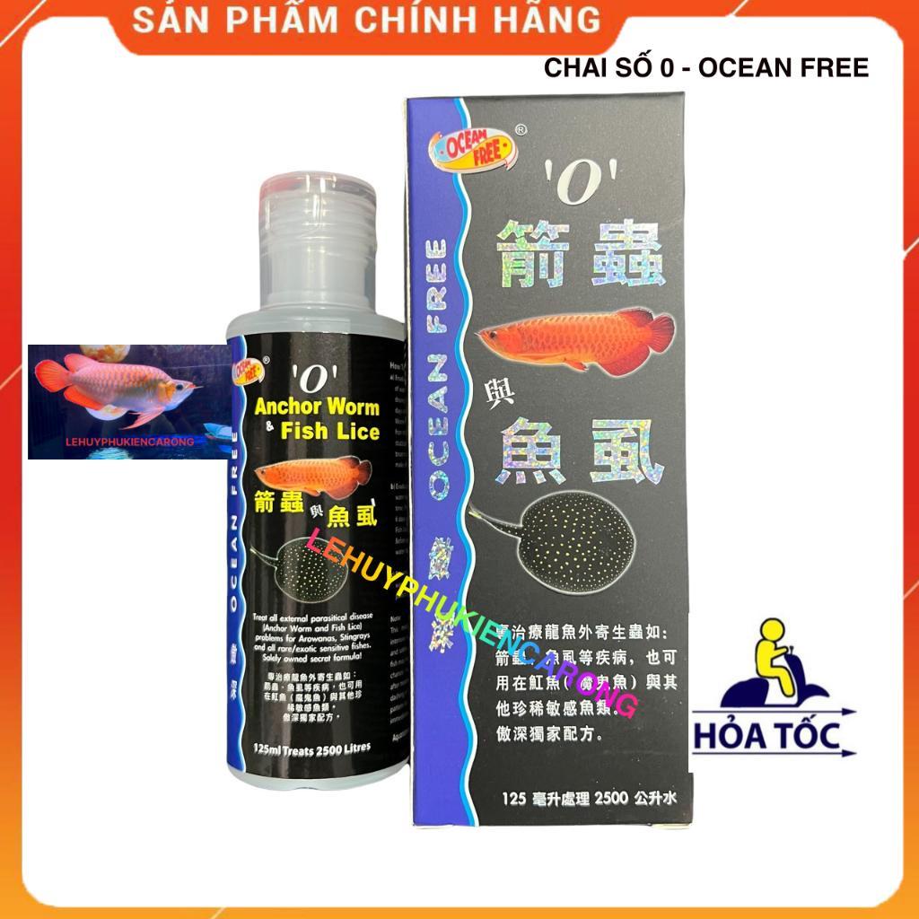 Chai Số 0 Cá Rồng, Diệt Trùng Mỏ Neo, Rận, Ký Sinh Trùng Bám Trên Cơ Thể Cá, Diệt Lăng Quăng Bể Cá Chai 125ml