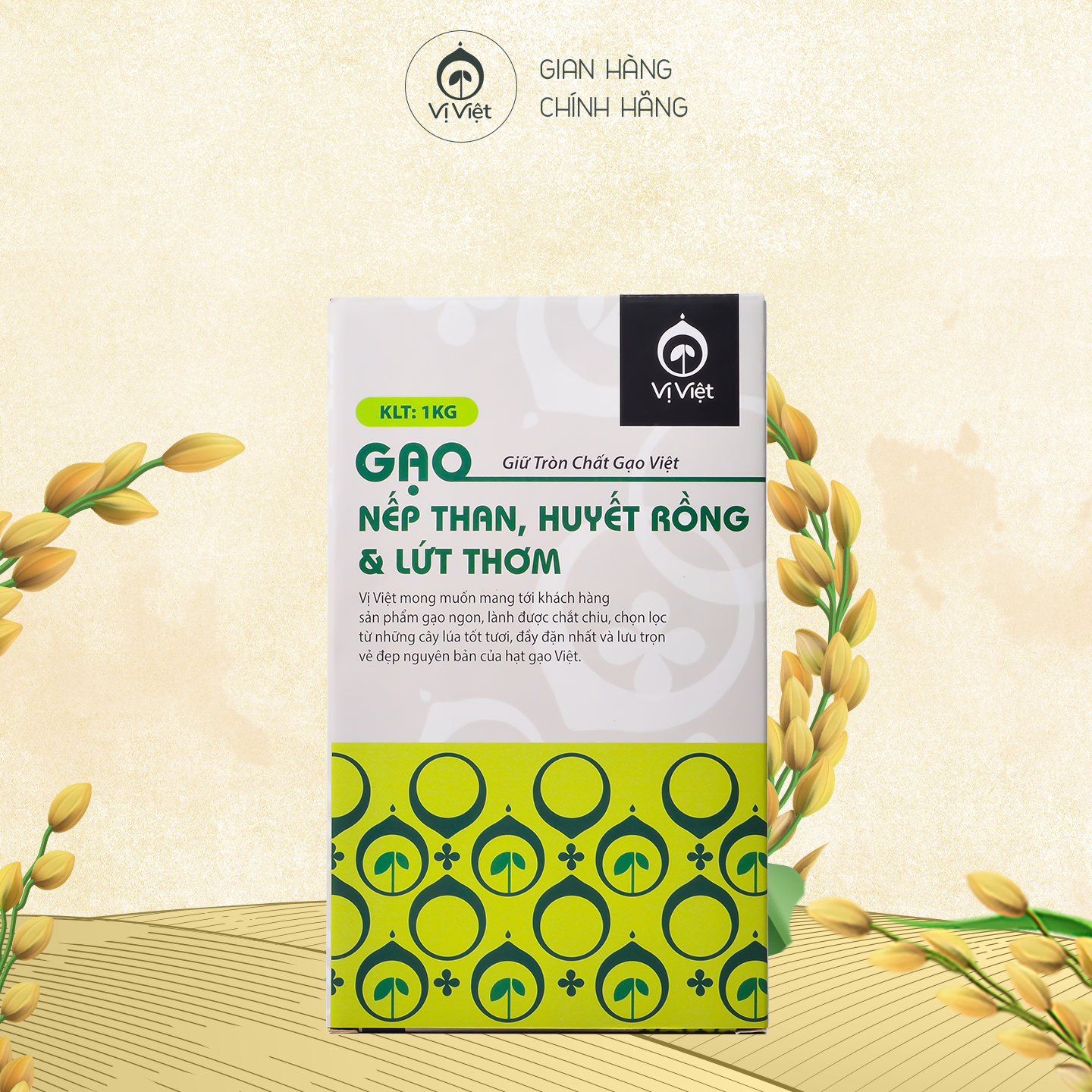 Gạo Lứt Trộn Tam Sắc VỊ VIỆT cao cấp, Gói 1 kg, Hỗ trợ giảm cân, Dễ nấu hạt cơm mềm thơm, Tốt cho sức khỏe