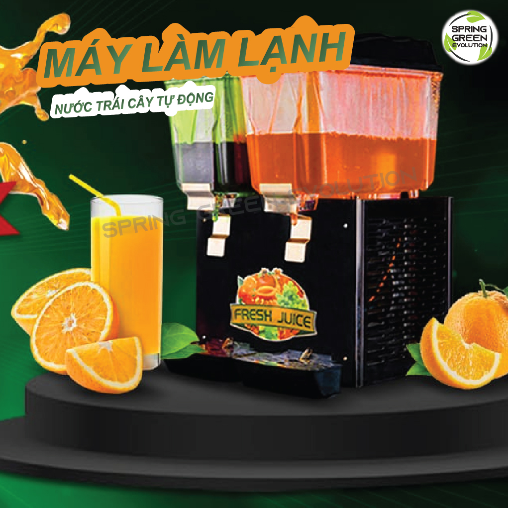 Máy Làm Lạnh Nước Trái Cây Dung Tích Lớn. Thời Gian Để Làm Lạnh 15-20 Phút. Hàng Nhập Khẩu SGE Thái Lan