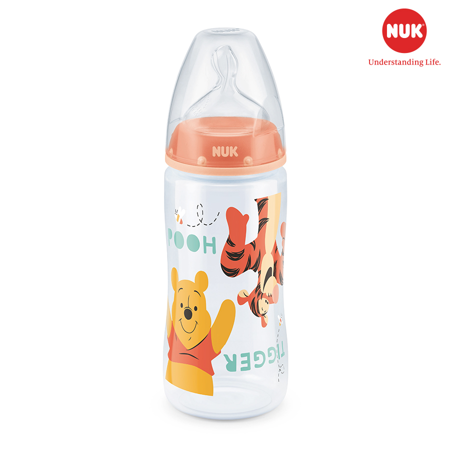 Bình Sữa Nhựa PP 300ml Disney Núm Ti Silicone S1 Nuk NU11731 (Size M) - Mẫu Ngẫu Nhiên