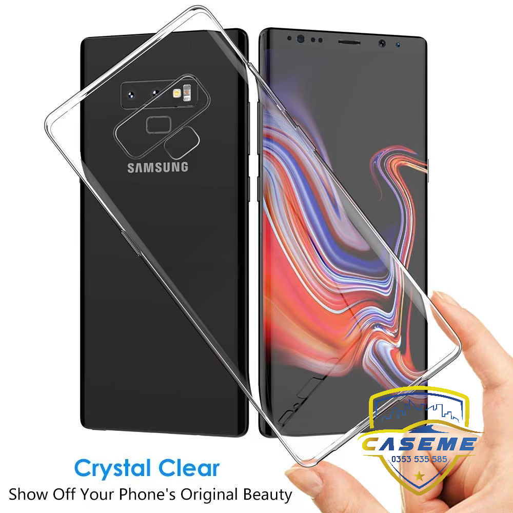 Ốp lưng dành cho Samsung Galaxy Note 9 silicon TPU dẻo trong suốt dày dặn chống sốc, chống xước cao cấp - Hàng chính hãng