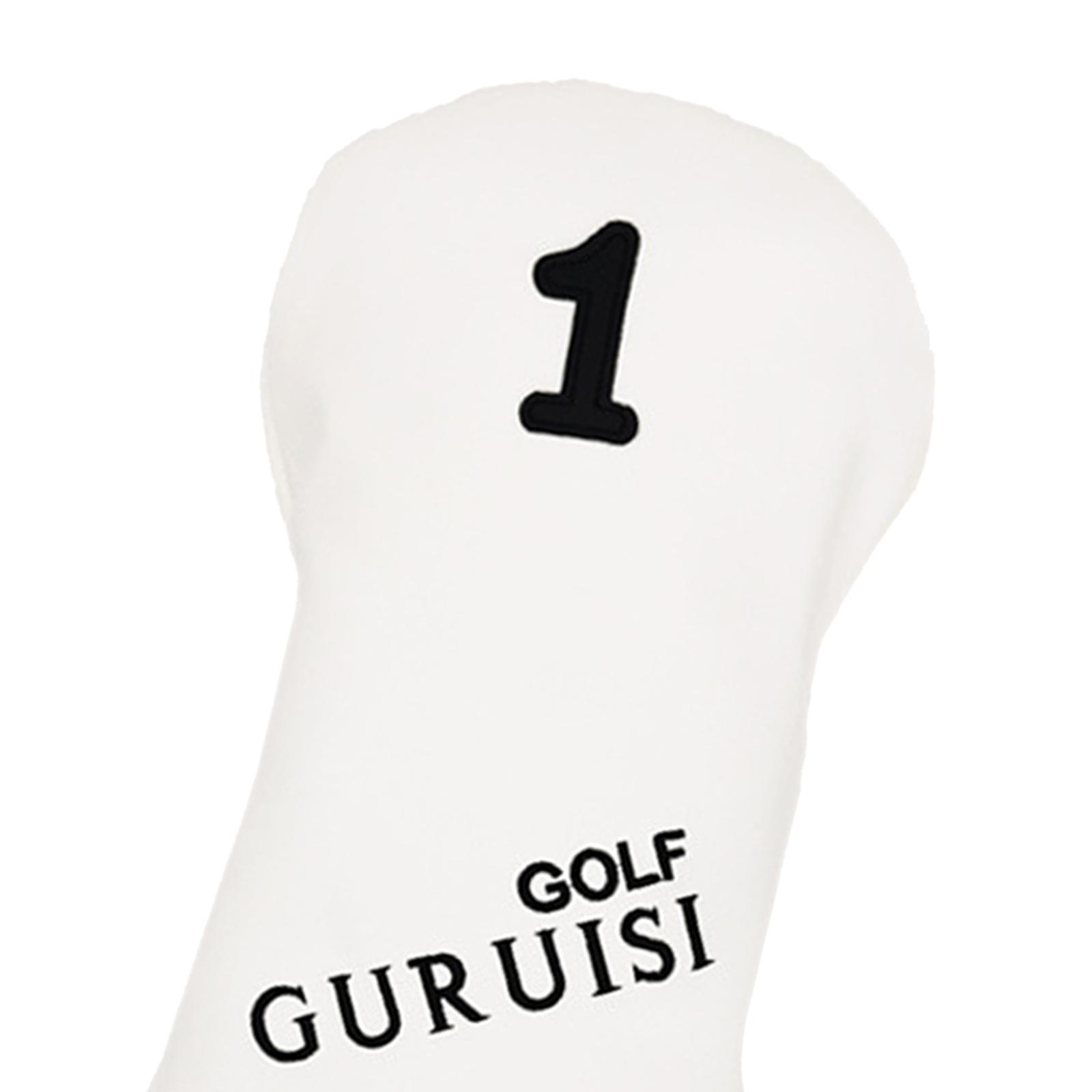Golf Head Covers Driver Fairway Wood Putter Sleeve Hybrid Cover w/Number Tag