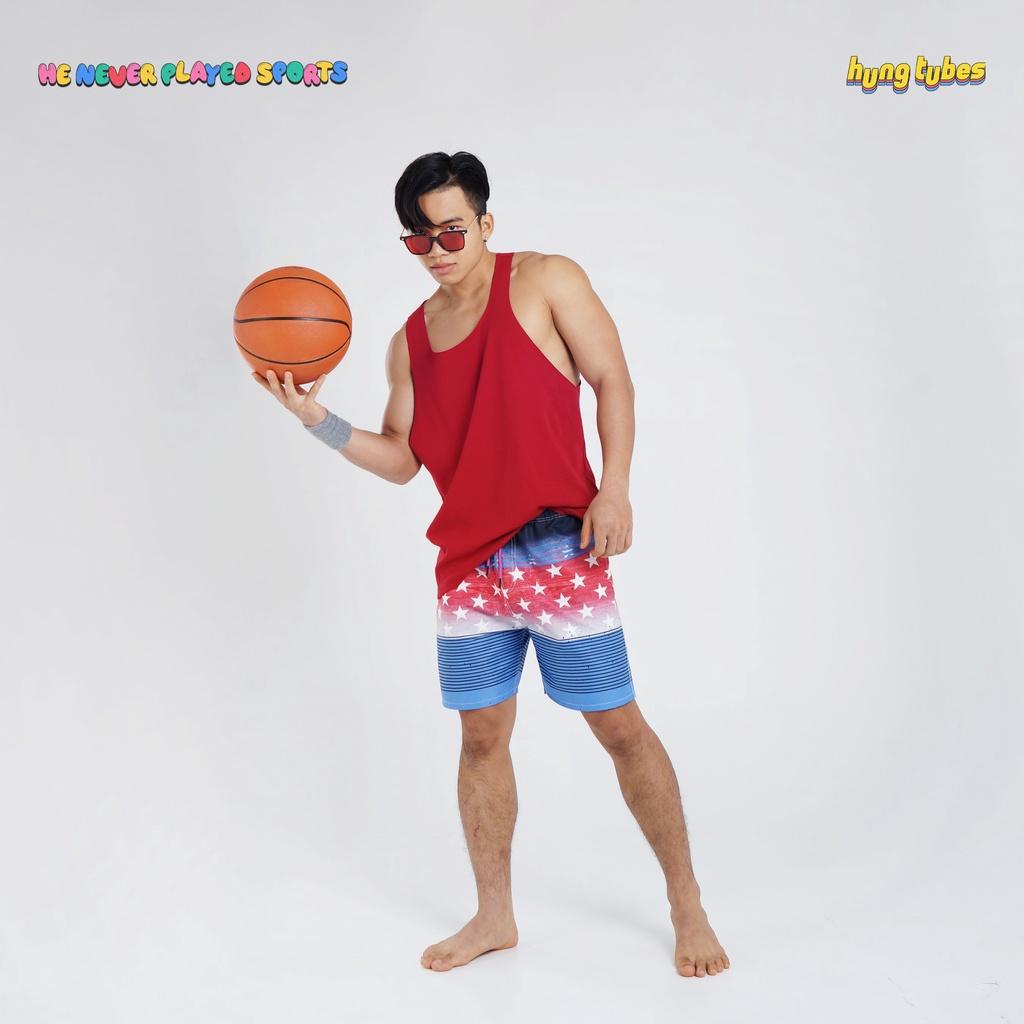 Quần short, tà lỏn họa tiết ngôi sao mặc đi chơi biển Hungtubes