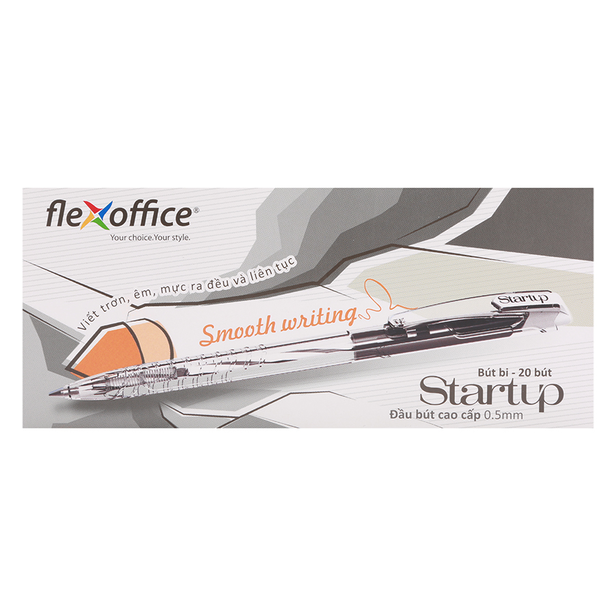 Hộp 20 Cây Bút Bi Flexoffice Startup Fo-039/Vn