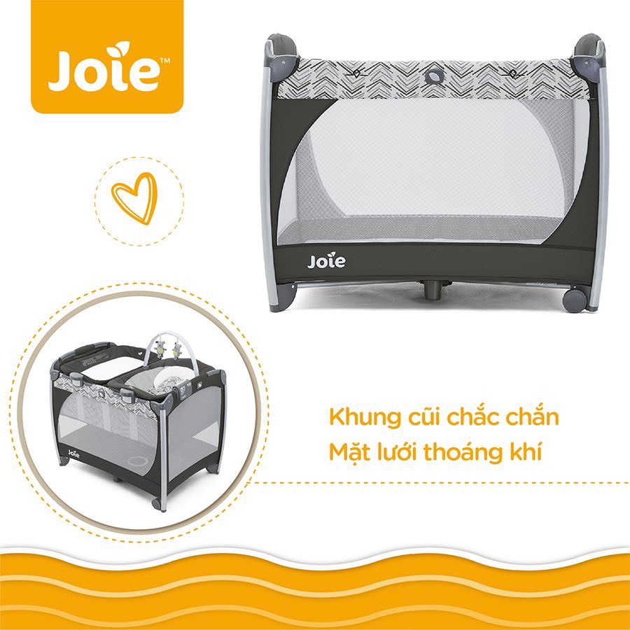 Giường cũi cao cấp Joie Excursion Change & Bounce 