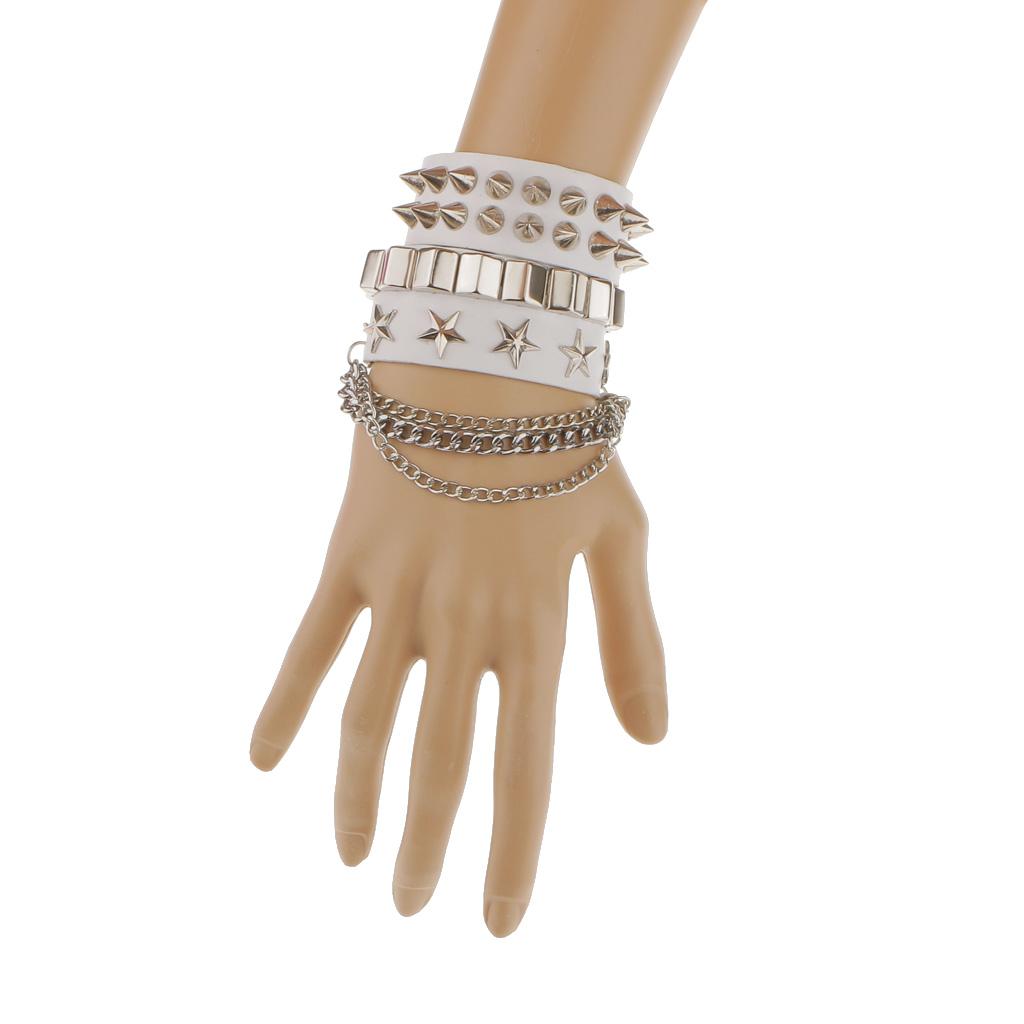 Men Accessories Hand Chain Korean Style Retro White Bangle Bracelet Jewelry