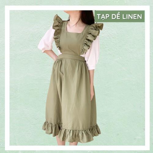 Tạp dề linen phong cách cổ điển