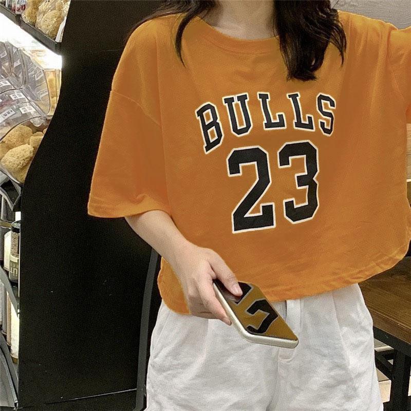 Áo Thun Nữ ️Áo Croptop Bull 23 siêu dễ thương dành cho nữ