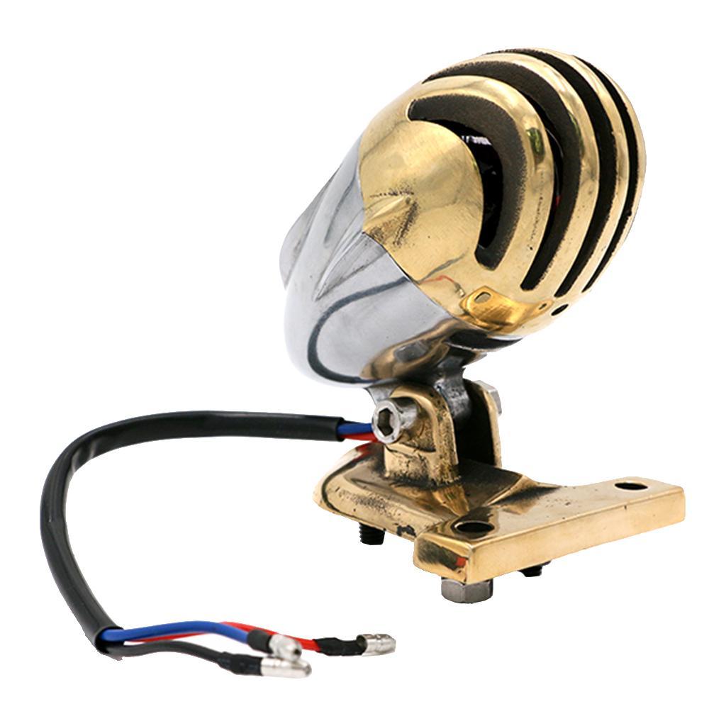 Brass Motorcycle LED Brake Tail Light  Lights for Motorbikes ATV