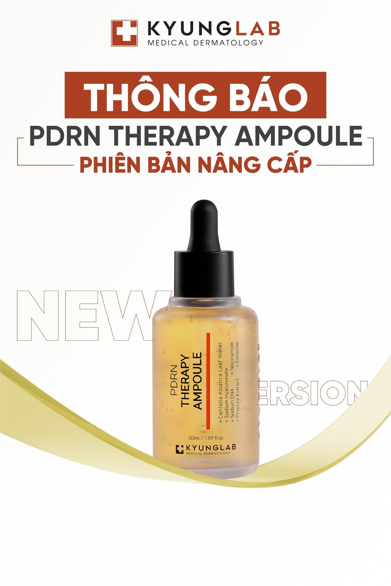 Serum trẻ hóa da Kyung Lab PDRN Therapy Ampoule 50ml - Phục hồi và nuôi dưỡng làn da