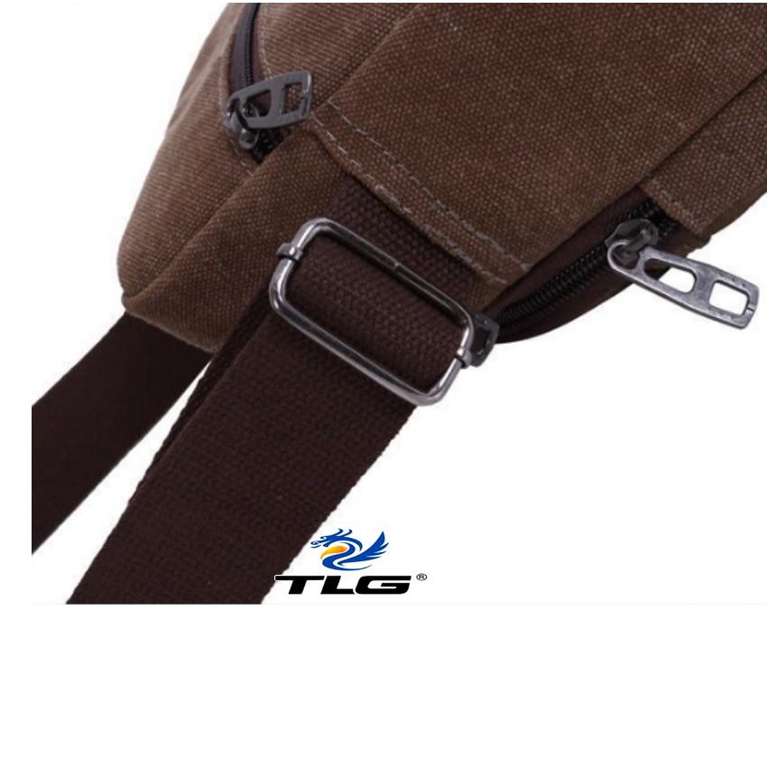 Túi đeo chéo canvas phối da Đồ Da Thành Long TLG 208109