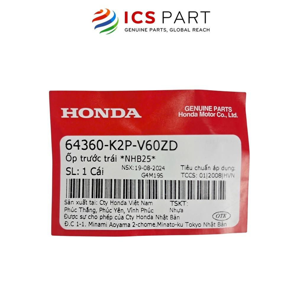 Nhựa Ốp Đèn Pha Trước Trái Nhb25 HONDA Winner X V3 2022+ Màu Đen Bóng (64360K2PV60ZD)