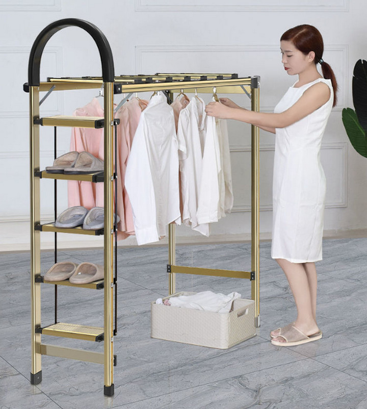 Giàn Phơi Quần Áo và Thang Drying Ladder Hợp Kim Nhôm cao cấp - Home and Garden