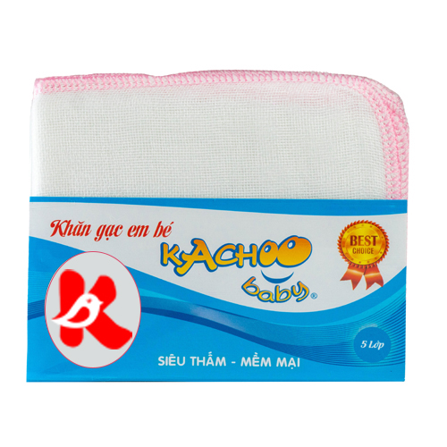 Khăn sữa 5 lớp cotton KACHOOBABY 26 x 31cm Mềm mịn, An Toàn Cho Làn Da Nhạy Cảm thấm hút dùng lau mặt, quàng cổ thấm sữa