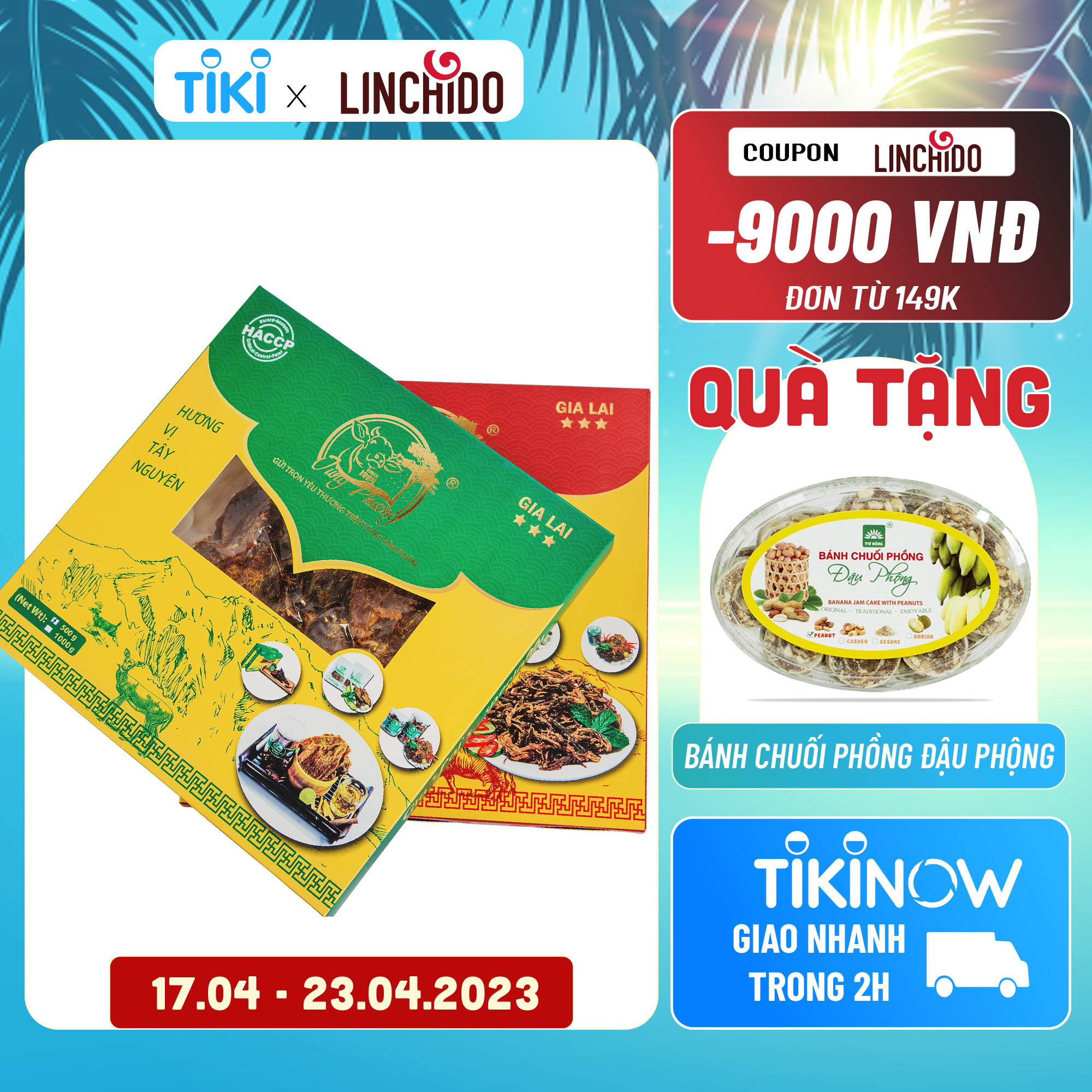 Khô Nai - Đặc Sản Gia Lai - Tùng Phương Du Ký - Loại 500 Gram ( LOẠI HỘP )