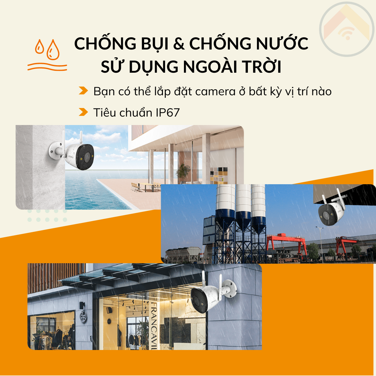 Hàng chính hãng Camera giám sát IMOU Bullet 2E-D F22FP kèm thẻ 32GB Wifi 2MP (1080P) H264 đàm thoại 2 chiều