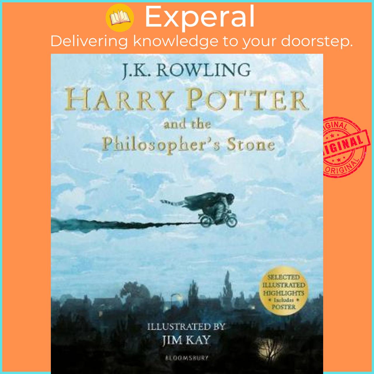 Sách - Harry Potter and the Philosopher's Stone : Illustrated Edition by J. K. Rowling (UK edition, paperback)