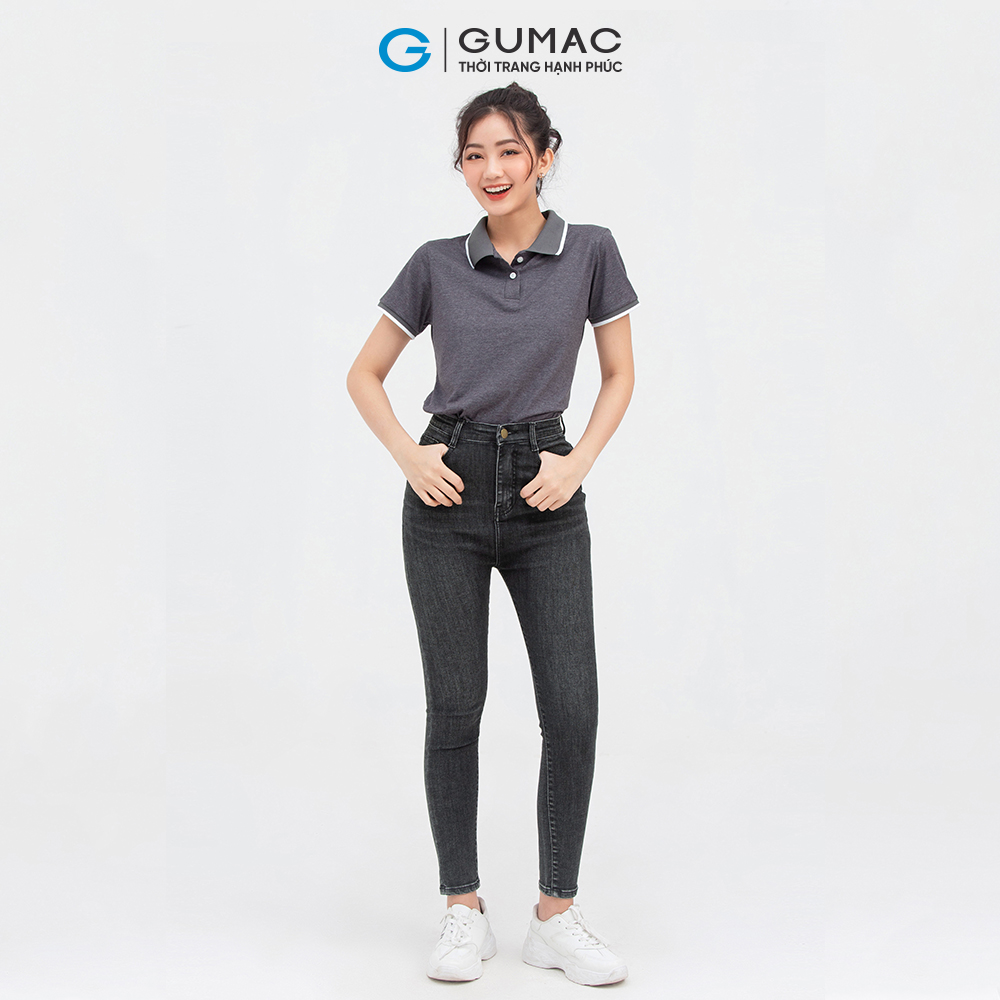 Quần jeans nữ GUMAC QJC05016 skinny tôn dáng