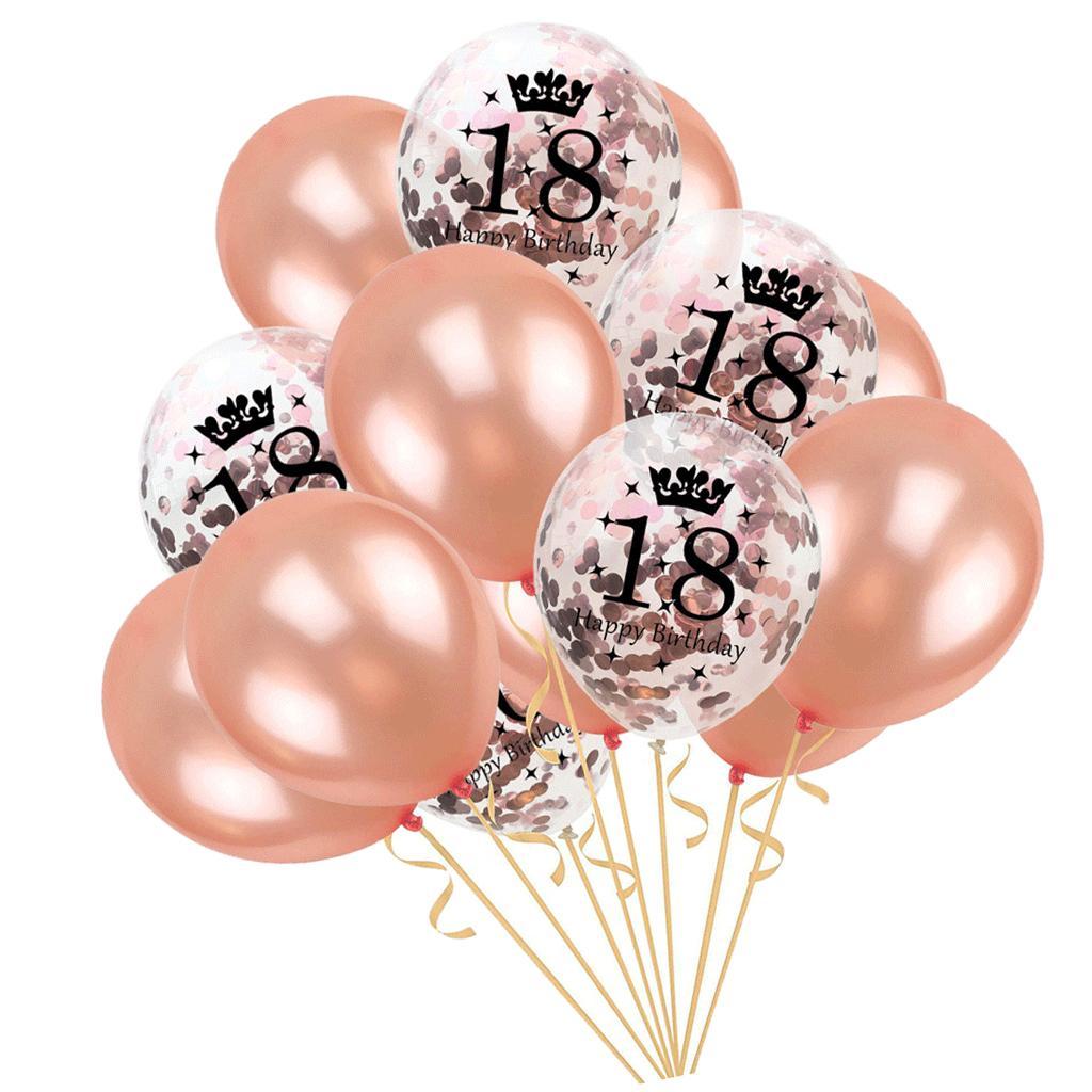 Happy Birthday Digital Confetti Latex Balloon Birthday Decor