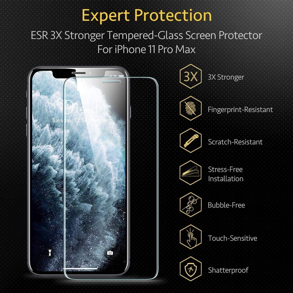 Miếng dán cường lực ESR Cho iPhone 11/ 11 Pro/ 11 Pro Max