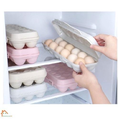 SET 2 HỘP ĐỰNG TRỨNG CÓ NẮP ĐẺ TỦ LẠNH .