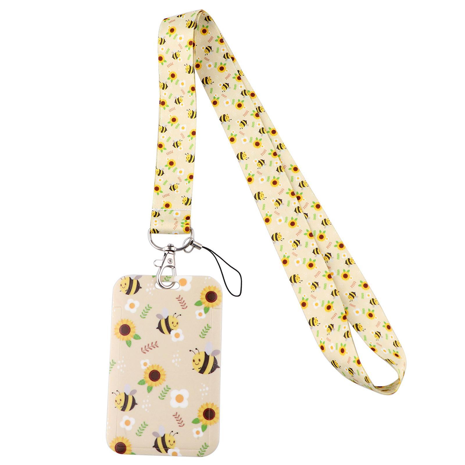 ID Card Holder Lanyard Resealable  for Office Household Travel