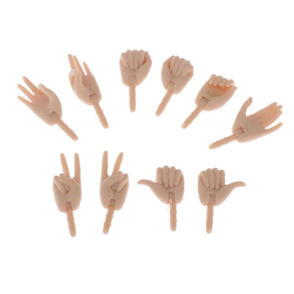 1/6 Doll Hands for   Jointed Doll Body Replacement DIY Accessory